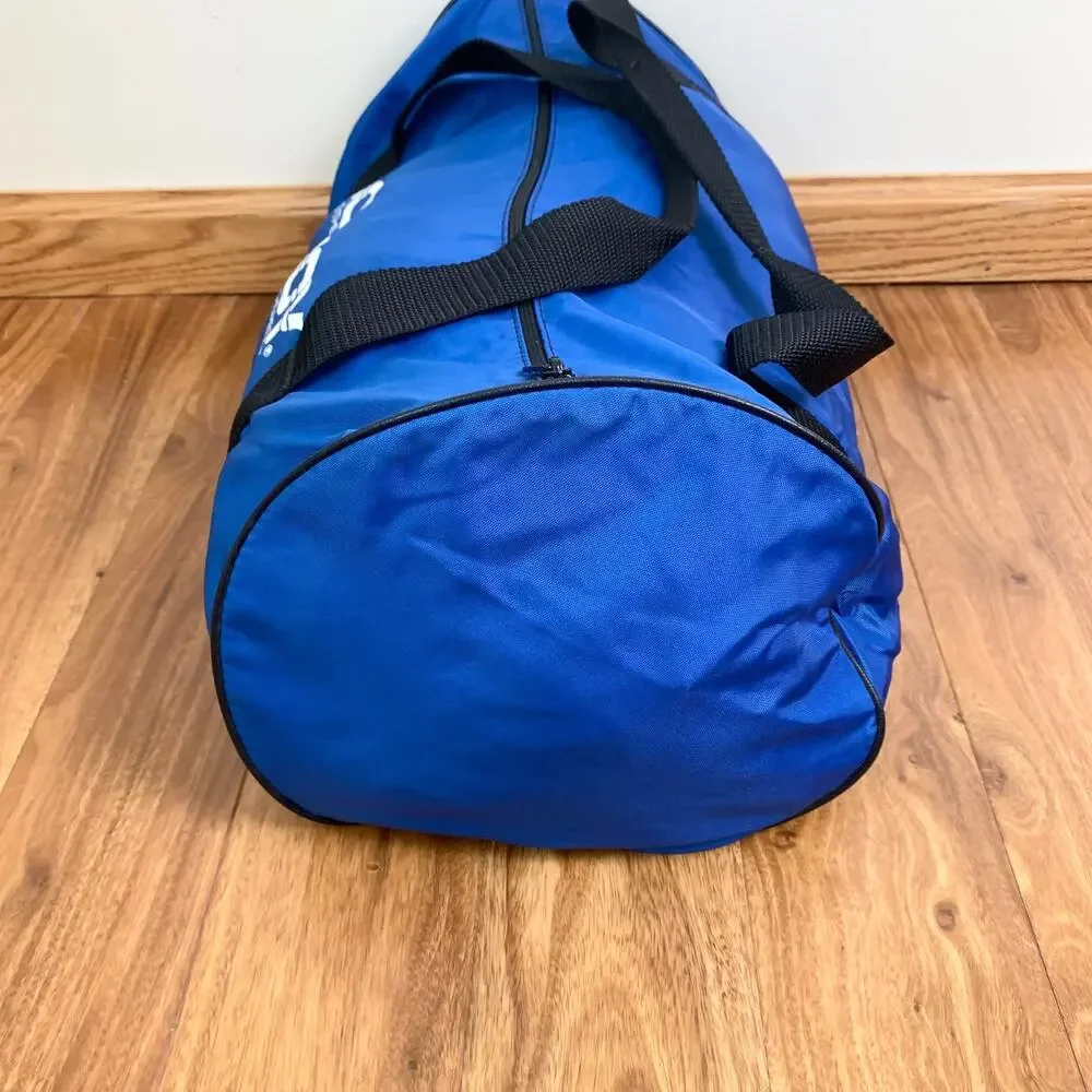 VTG 90s DonJoy‎ Orthopedic screen print logo royal blue duffle bag Made in USA